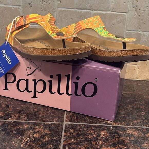 Birkenstock Papillio Unisex Gizeh Birko-Flor African Wax Gold Gizeh size 43 - Picture 4 of 7